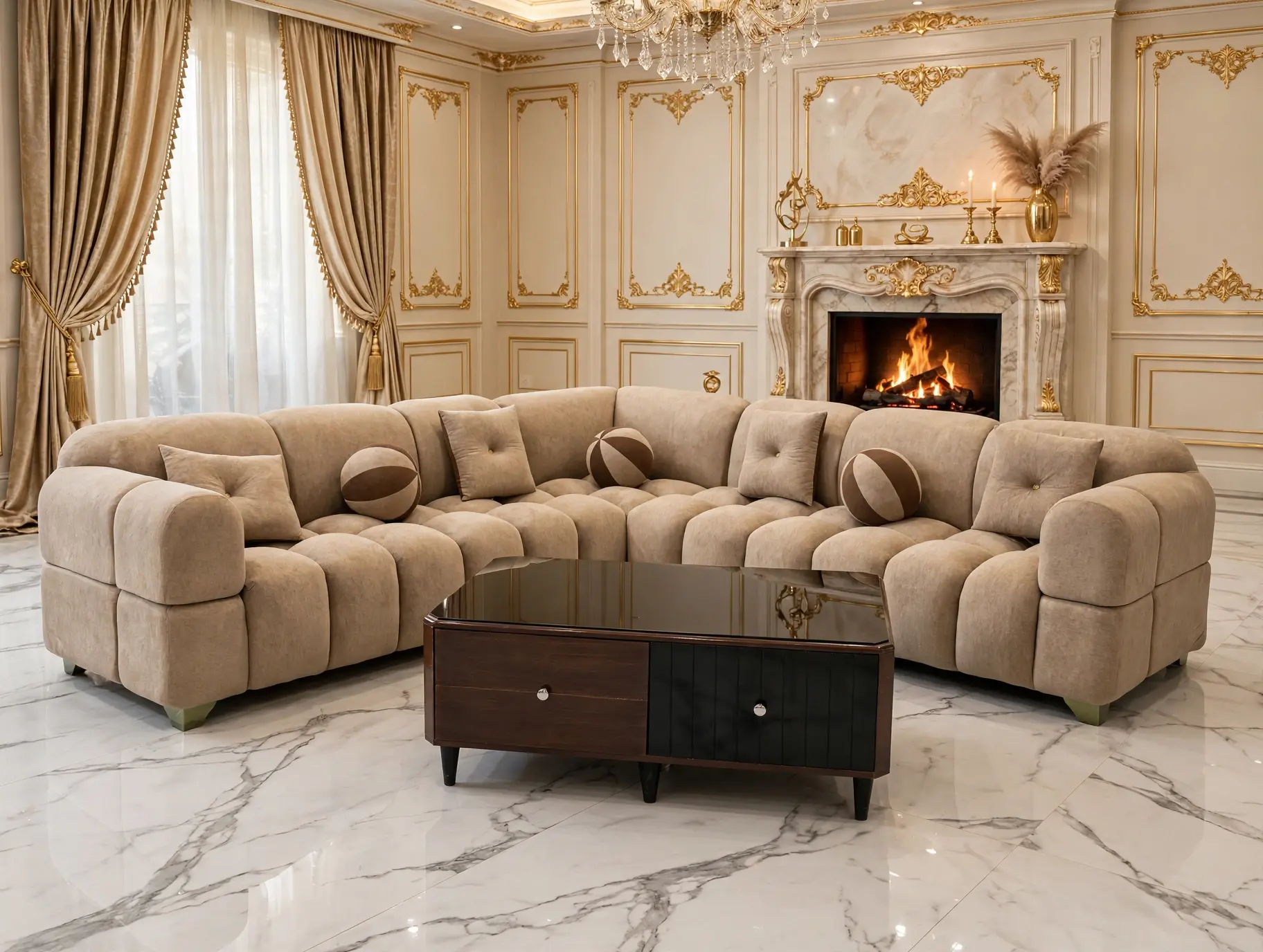Bubble Marshmallow L-Shape Corner Sofa
