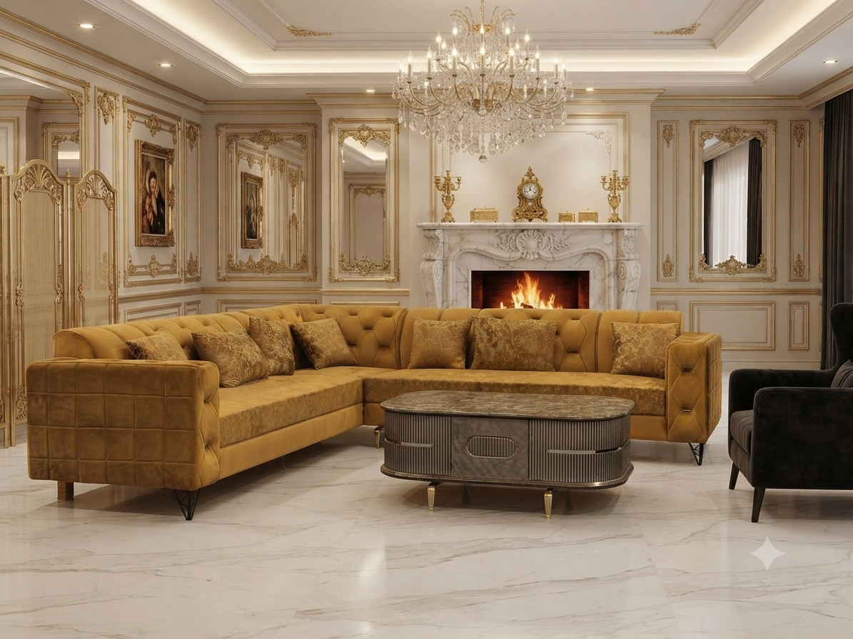 Chesterfield L-Shape Corner Sofa