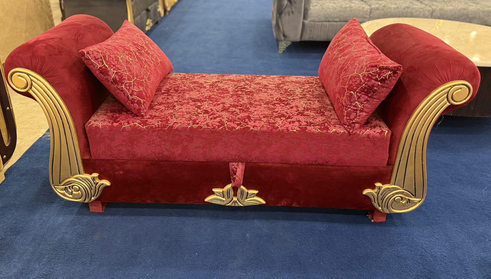 Velvet Drawing Room Settee · Settees